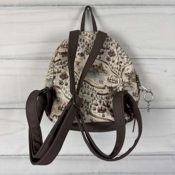 Loungefly Harry Potter Hogwarts School Grounds Map Mini Backpack - Picture 5 of 6